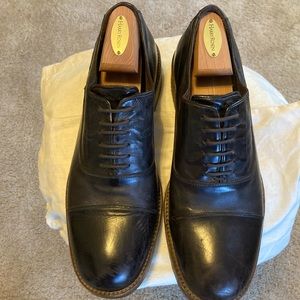 Armani Dress shoes. Size 8 but fit large and wide. Comparable to 8.5 W